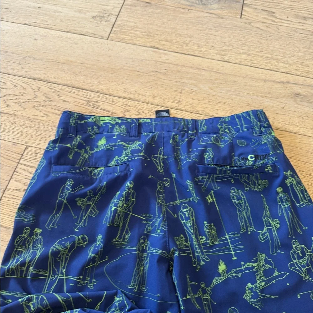 Travis Mathew‎ Men's Blue Graphic Golf Pants Sz 32 NWOT (485)